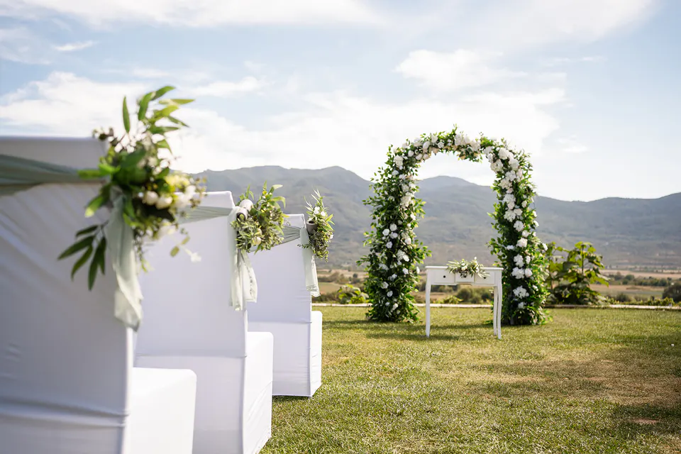 Villa Yustina – elegance among the vineyards – wedding décor 12