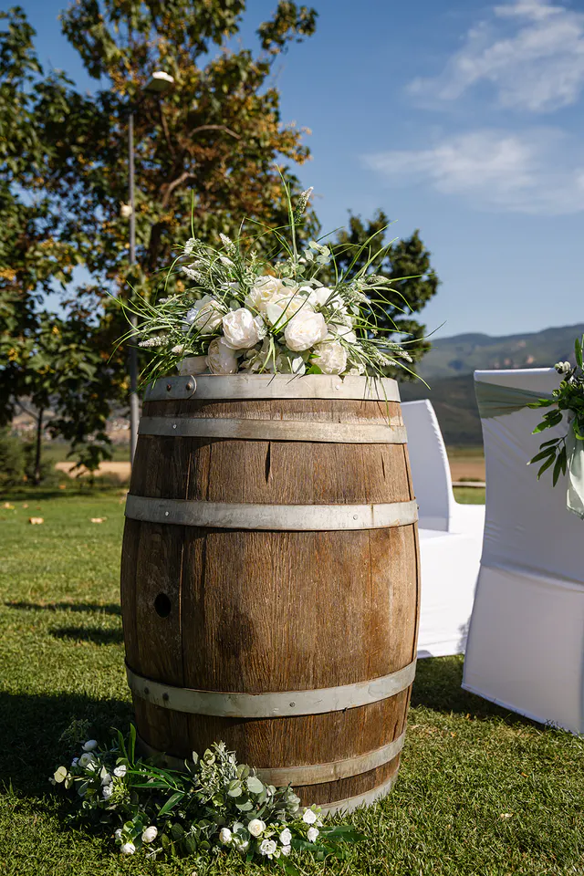 Villa Yustina – elegance among the vineyards – wedding décor 14
