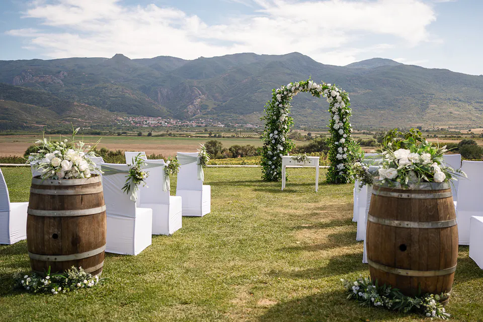 Villa Yustina – elegance among the vineyards – wedding décor 3