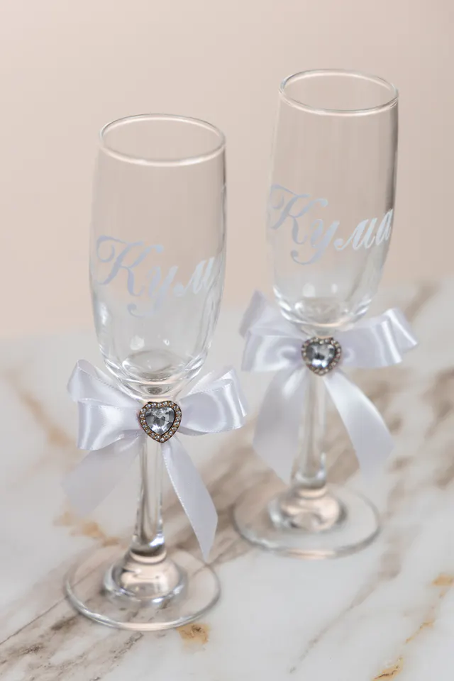 Sponsor glasses – white classic – Toasting glasses