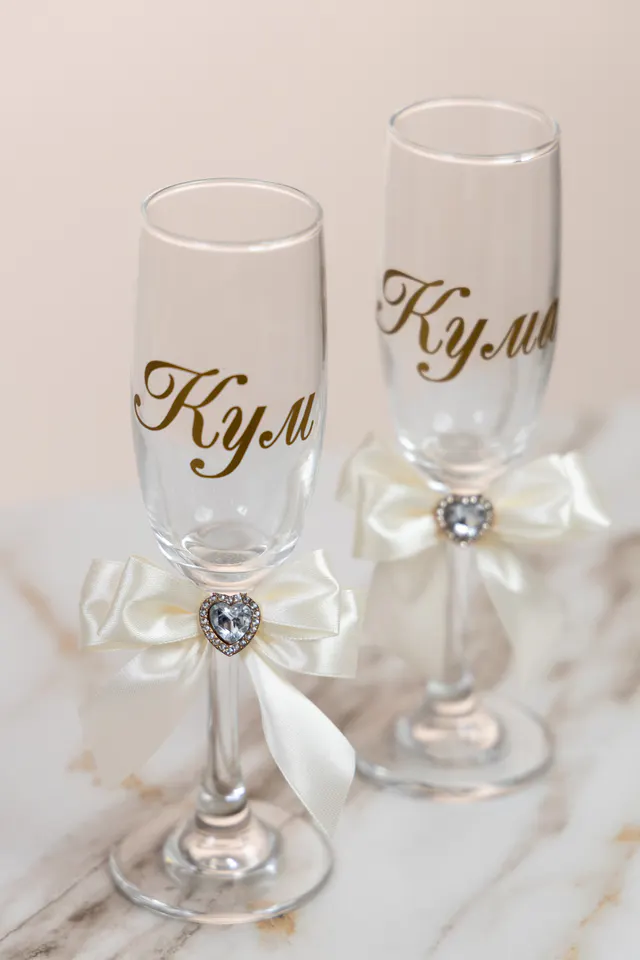 Sponsor glasses – gold classic – Toasting glasses