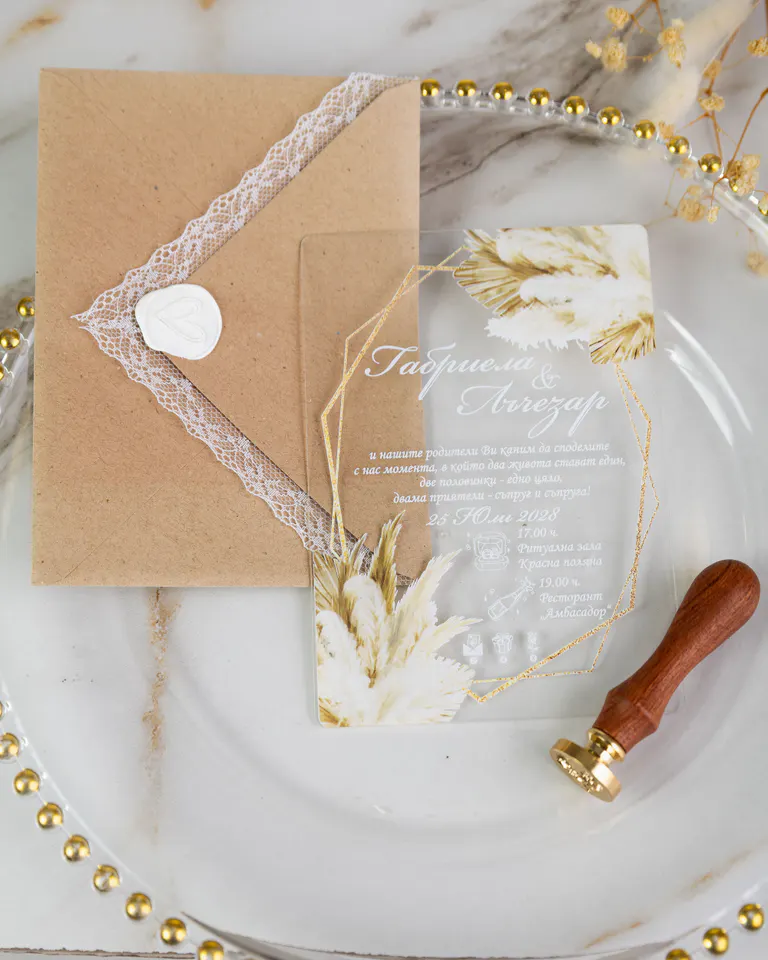 Invitation “Transparent Boho” – Wedding invitations